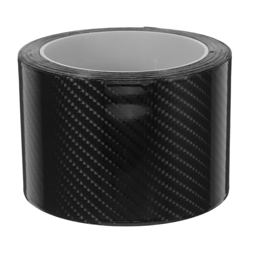 Bande de seuil de porte de voiture aspect carbone 5D noir 70 mm élégant