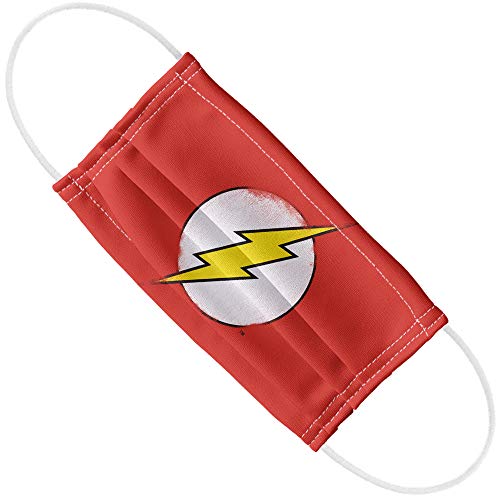 The Flash Rough Flash Logo 1-Ply Reusable Face Mask Covering with Adjustable Nose Wire, Unisex