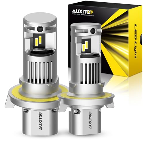 AUXITO H13 LED Bulb, 9008 Light Bulbs, 44000LM, 99% Vehicle Fit, Turbo Cooling Fan, Plug N Play, 3MIN Installation, 20Year+ Lifespan