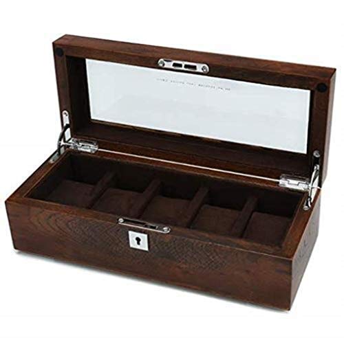 Preisvergleich Produktbild MAYAN Reines Massivholz-Uhr-Kasten-Aufbewahrungsbe... Uhrenbox mechanische Uhr Aufbewahrungsbox Uhrenbox mit Verschluss Mode