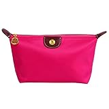 Bestrice iConic-Frame Pouch-Cosmetics Case Large Makeup Bag Travel Accessory Organizer (Rose Red)