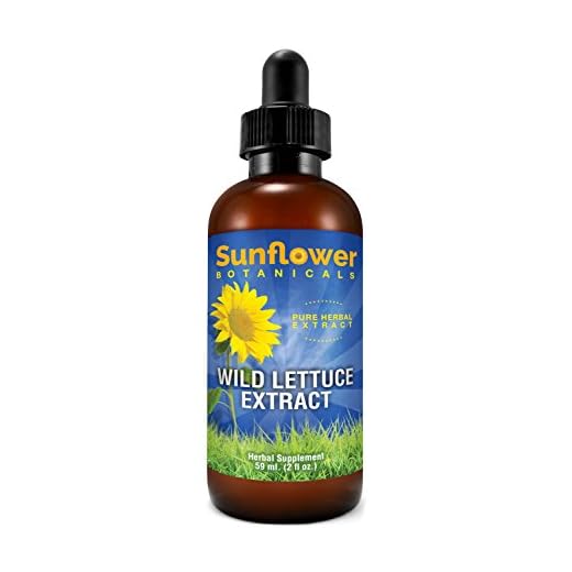 Sunflower Botanicals Extrait de laitue sauvage (Lactuca Virosa) - Flacon en verre avec bouchon compte-gouttes - Végan, sans OGM et entièrement naturel - Concentré de manière optimale