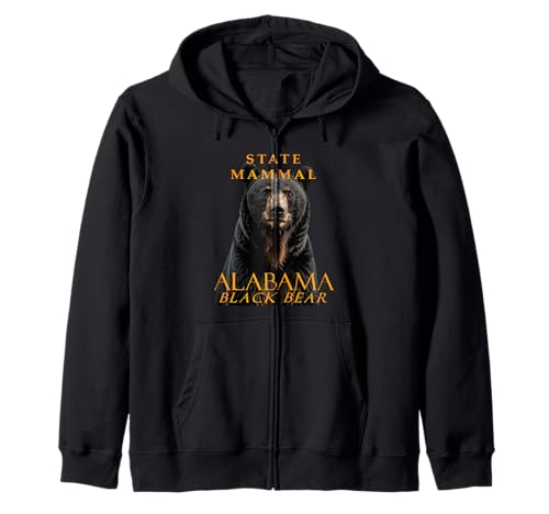 Alabama Territory Mamífero El Oso Negro Sudadera con Capucha