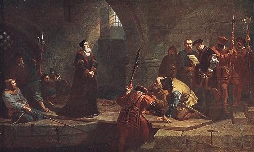 Cuadro en lienzo Cranmer en Traitors Gate de Frederick Goodall para decoración de dormitorio 60x90cm