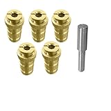 mistcooling Brass Anchor for Pool Safety Cover - 5 Pack - 5/8' Anchor. Fits 3/4' Hole.