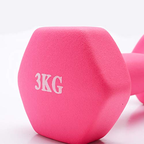Dumbbell zware gewichten Barbell Matal handvatten for uw krachttraining Home Gym Exercise Equipmen (Color : Pink… - Afbeelding 5