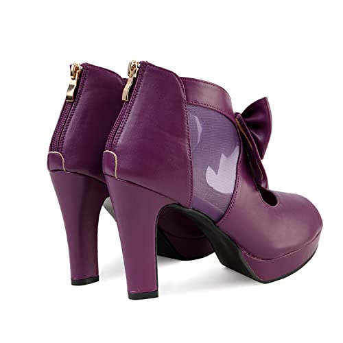 Image of GATUXUS Open Toe Women Platform High Heel Shoes Bows Strappy Sandals