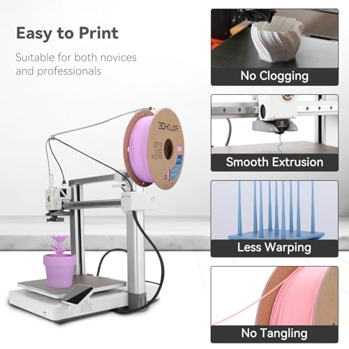 Image of 3DHoJor PLA Pro (Plus) Filament 1.75mm, 3D Printer Filament, Cardboard Spool 3D Printing Filament, Dimensional Accuracy + /- 0.03 mm, Lilac, 1kg