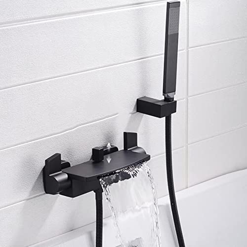 Robinet en laiton pour baignoire cascade résistant au calcaire chrome - 7
