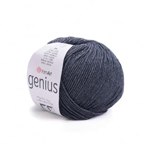Image of YarnArt Genius Soft Cotton Blend Yarn, 1 Pack (1.76 oz / 174 Yds)