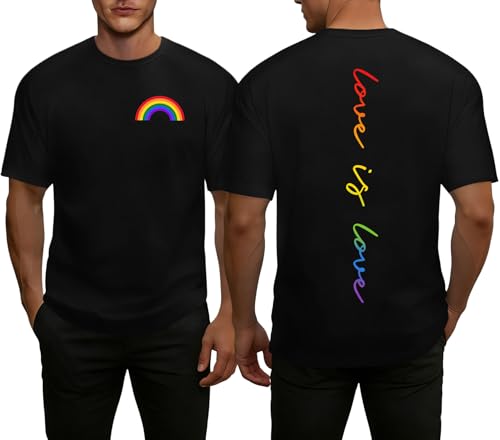 Image of Ithalt Pride Tank Top for Women LGBT Rainbow Flag Shirt Love Heart Graphic Tee Lesbian Gay Pride Sleeveless Vest