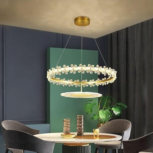 Lustre en cristal de luxe lampe suspendue moderne pour salon chic