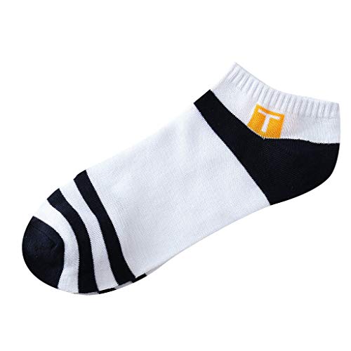 Preisvergleich Produktbild QUINTRA Socken Unisex Streifen Patchwork Unsichtbare kurze Socken Lässige Haltbarkeit Baumwoll-Sportsocken