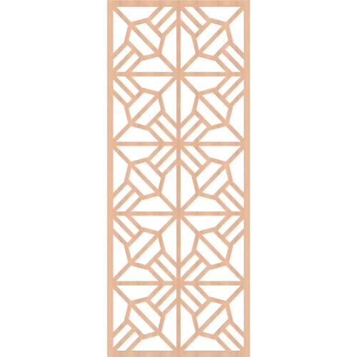 Image of Auburn Decorative Pierced Fretwork Wood Wall Panels, 31 3 /8 inchW x 79 3 /8 inchH x 1 /4 inchT, Alder