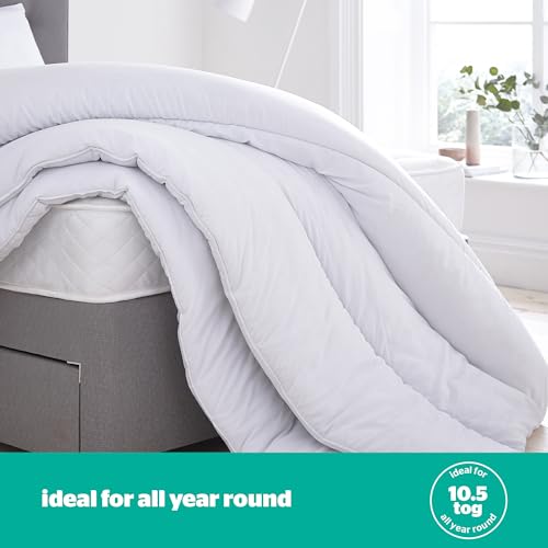 Couette en microfibre imitation duvet Silentnight 10.5 tog simple - 5