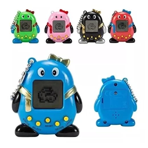 Brinquedo retrô nostalgia - Bichinho Virtual Tamagoch 168 Animais (Azul)