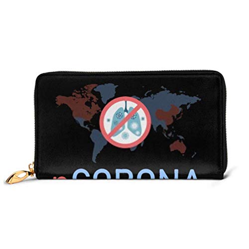 Preisvergleich Produktbild JHGFG Mode Handtasche Reißverschluss Brieftasche bleiben geschützt 2019 Pestilenz Neuartige Corona Telefonkupplung Geldbörse Abendkupplung Blockieren Leder Brieftasche Multi Card Orga