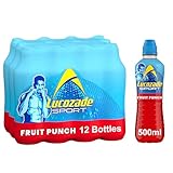 Lucozade Sport Body Fuel - Fruit Punch 12x500ml| Isotonic sports drink, with Electrolytes and Vitamin B3 | Still | Bursting with Flavour