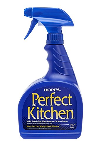HOPE'S Perfect Kitchen Cleaner, 32-Ounce, Multi-Purpose Kitchen Cleaning Spray, No-Residue Formula, Cuts Through Grease, Fast Cleanup (2 Pack)