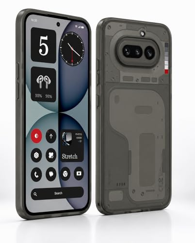 Image of FIRST MART Back Cover for Nothing 4A 5G | Ultra-Thin Frosted Matte Semi-Transparent Silicone Case, Anti-Slip Grip, Precise Fit | Black