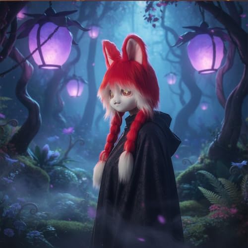 Masque de lapin en peluche Wudaizhi, cadeau idéal de Pâques - 5
