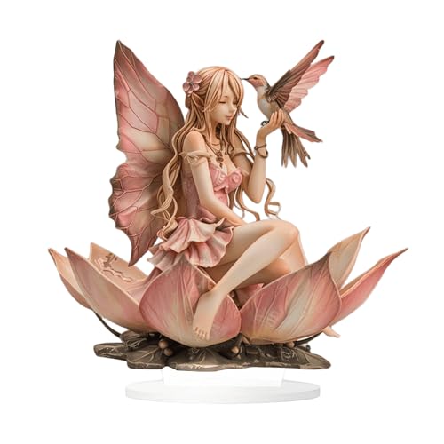 HWOLPEMS �s���N�@�̗d���f�X�N�g�b�v�I�[�i�����g�A�A�N�����@�̉ԃG���t�ƃn�`�h�����I�[�i�����g�A2D�t���b�g�t�F�A���[���z�[���f�R���[�V�����A�z�[�����[���u�b�N�V�F���I�t�B�X�p�f�X�N�g�b�v�f�R���[�V���� (D)