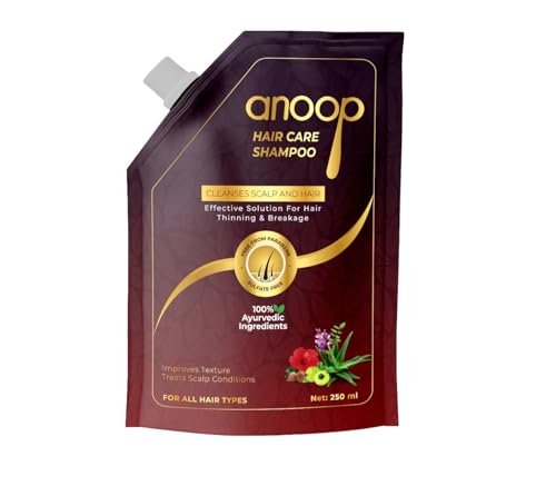 Anoop Hair Care Shampoo,100% Ayurvedic & Natural Ingredients, For All Hair Types.