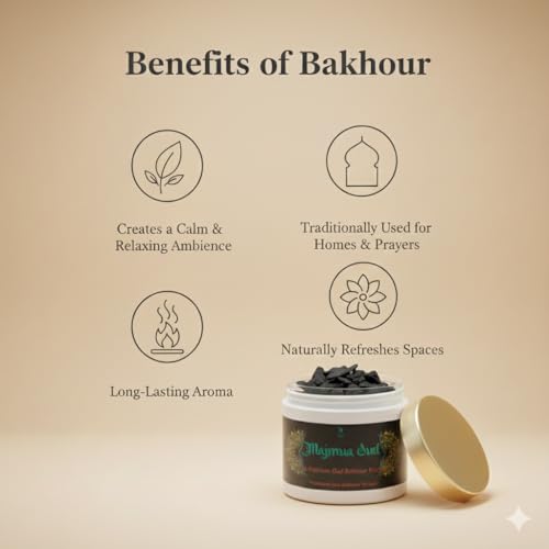 Image of Majmua Oud Bakhoor - Premium Arabic Agarwood Wood Chips, 40g Jar | Long-Lasting Oudh Fragrance for Home, Meditation & Majlis | 30+ Sessions | Natural Chemical-Free