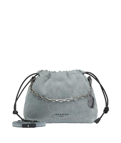 Sac Lya II Hobo Bag Liebeskind Berlin en toile denim bleu gris originale