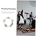 Hemoton Tambourine Drum Bell Accessory Stainless Steel Cymbal Part for Enhanced Rhythm Skills for Musicians Bands and Gatherings Easy to Install and Use Suitable for All Skill Levels