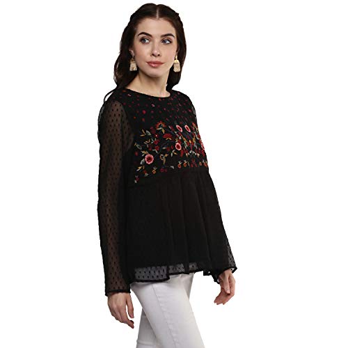 Image of Harpa Round Neck Printed Top