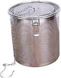Gcljlmy Suppe Gewürze Seperationskorb, Tee -Ballsieb, Edelstahl -Kochschlagskorb Gewürzkorb für Tee (18x18cm)