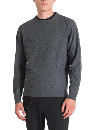 Pull Antony Morato homme gris Mmsw01384 ya400141 de mi-saison - 2
