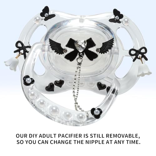 Image of CutiePlusU DIY Pacifier Big Shield Large Size White