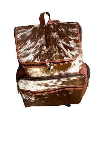 Leather Cowhide Backpack with cowhide hand clutch | Traveling Backpack Leather is for both Men and Women | Made with Cow Skin | Special designed for sports, Gym, and Multi-Purpose Uses2