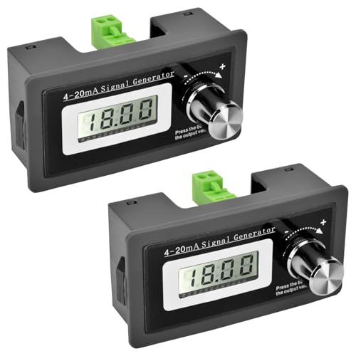 Image of 2Pcs 4-20mA Signal Generator,15-30V Frequency Generator High Accuracy Current Loop Two-wire Transducer Test with LCD Display
