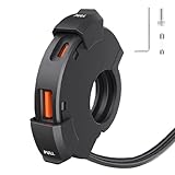 ZKSJFU Motorrad Handy Ladegerät für Honda Forza 750 2021-2023, USB Type-C Anschluss mit Wasserdichtem Schutz, Kompakte Installation