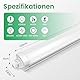 ALUSSO 2 Stück LED Feuchtraumleuchte 120CM, 36W 4320LM kellerlampe led 4000K, IP65 Wasserfest werkstattlampe led für Garage,Keller,Werkstatt,Feuchtraum,Büro,Warenhaus