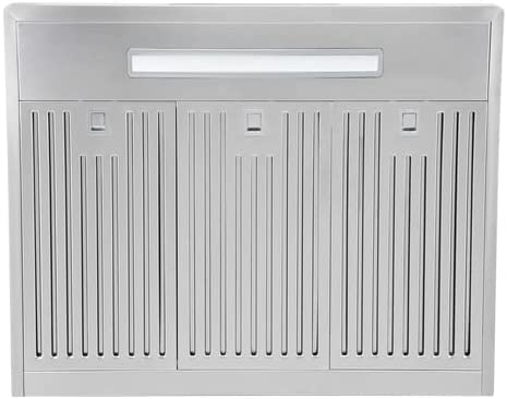 Vesta Copenhagen 800Cfm 36'' Gold Stainless Steel Wall Mounted Range Hood With 6 Speeds Touch/Gesture Control, 6'' Round Vent, Baffle Filters, Led Lights, And Chimney Suitable For 9Ft Ceiling #TOP1