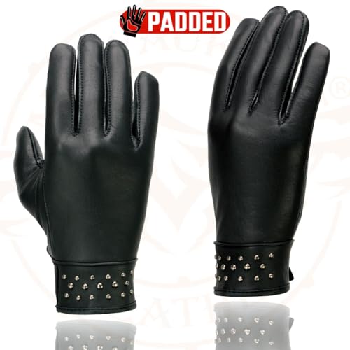 Image of Milwaukee Leather Women's Leather Lightweight Motorcycle Lined Driving Hand Gloves - X-Small