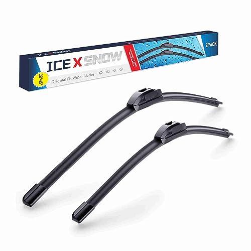 Image of 28 inch+15 inch Windshield Wiper Blades Replacement for Nissan Sentra 2019 2018 2017 2016 2015 2014 2013+More Cars (Pack of 2) Front Wiper blades,J /U Hook Adpater