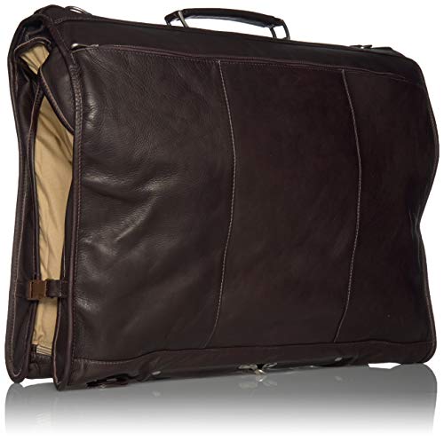 Piel Leather Elite Garment Bag, Chocolate, One Size #TOP1