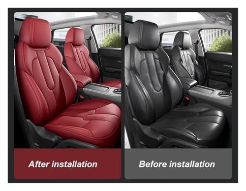 Housse de siège pour Range Rover Evoque 2012-2015 protection complète noir rouge