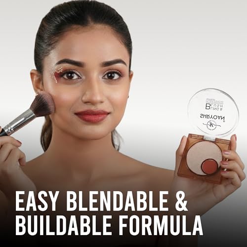 Image of SShryoan Bling & Blush Blusher | 2-in-1 Blusher & Highlighter Duo | Long-Lasting, Blendable | 6 Shades -Karma