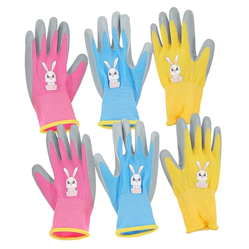 BESPORTBLE Protective Gloves for Children Boys and Girls Work Glove Soft Safety Material Breathable Garden Picking Glove