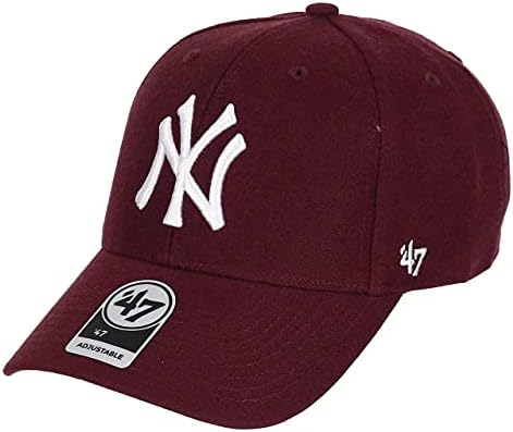 maroon yankees hat