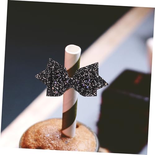 Décorations de pointe de paille : lot de 12 accessoires d'arc pour gobelets - 7