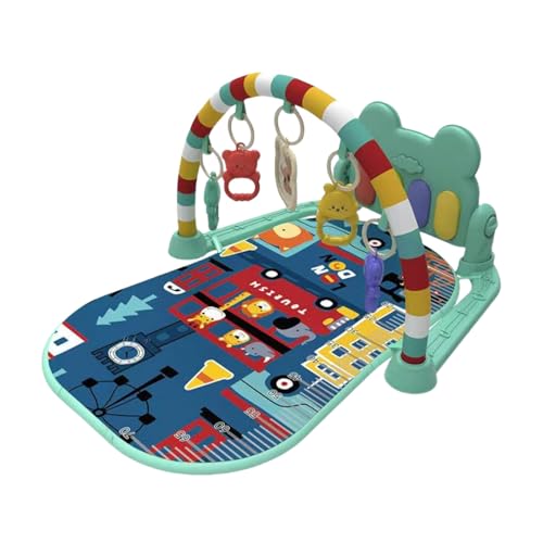 ベビージム ベビー メリージム プレイマット 音楽 おもちゃ付き ベッドメリージム 0か月~ 赤ちゃん 幼児ジム メリー 男女共用 取り外す可能 知育おもちゃ 幼児用寝具 出産祝い 新生児 3ヶ月から対象、プレイマット (C)