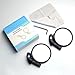 BriskMore Black Convex Rearview Mirrors, 2PCS Adjustable Handlebar Bicycle Mirrors for Road, Mountain, Scooter Bikes