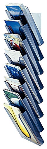 Leitz Presenter Set, 4 Fächer, System zur Auslage und Aufbewahrung von Informationsmaterial wie Kataloge und Prospekte, Transparent, 54000002